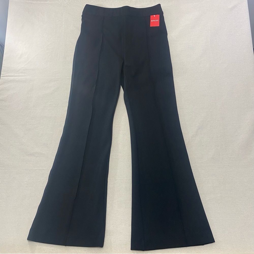 NWT Spanx Women' Pants The Perfect Pant Ponte Flare High Rise Black Long Size XL